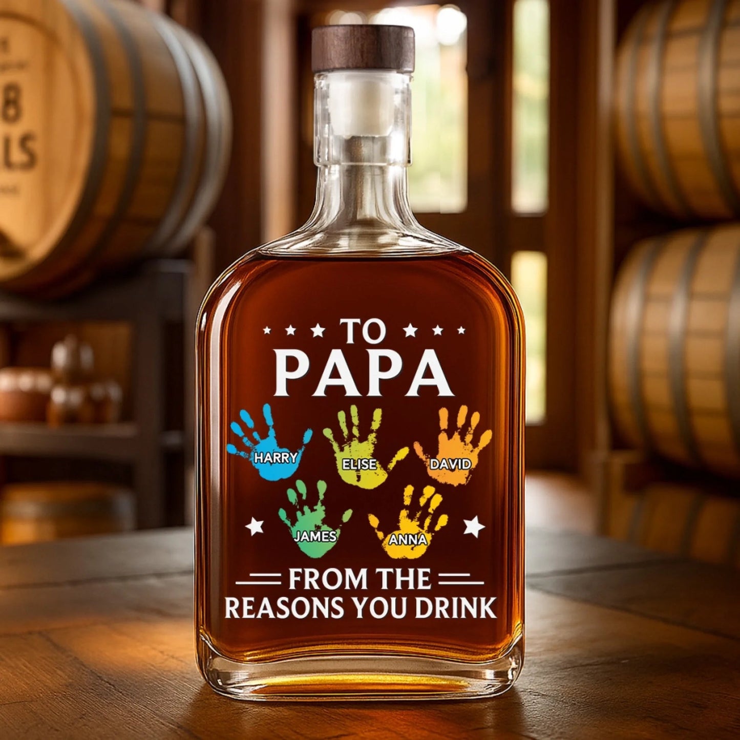 50% OFF🔥Personalized Whiskey Bottle For Father's Day