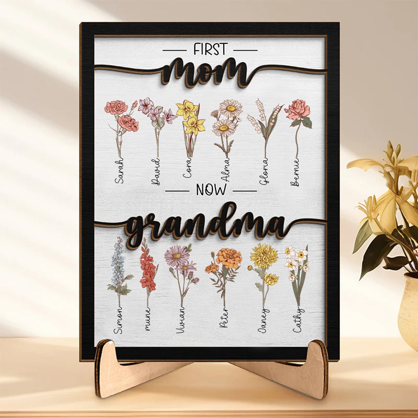 50% OFF❤️First Mom Now Grandma-Perfect Wooden Gift
