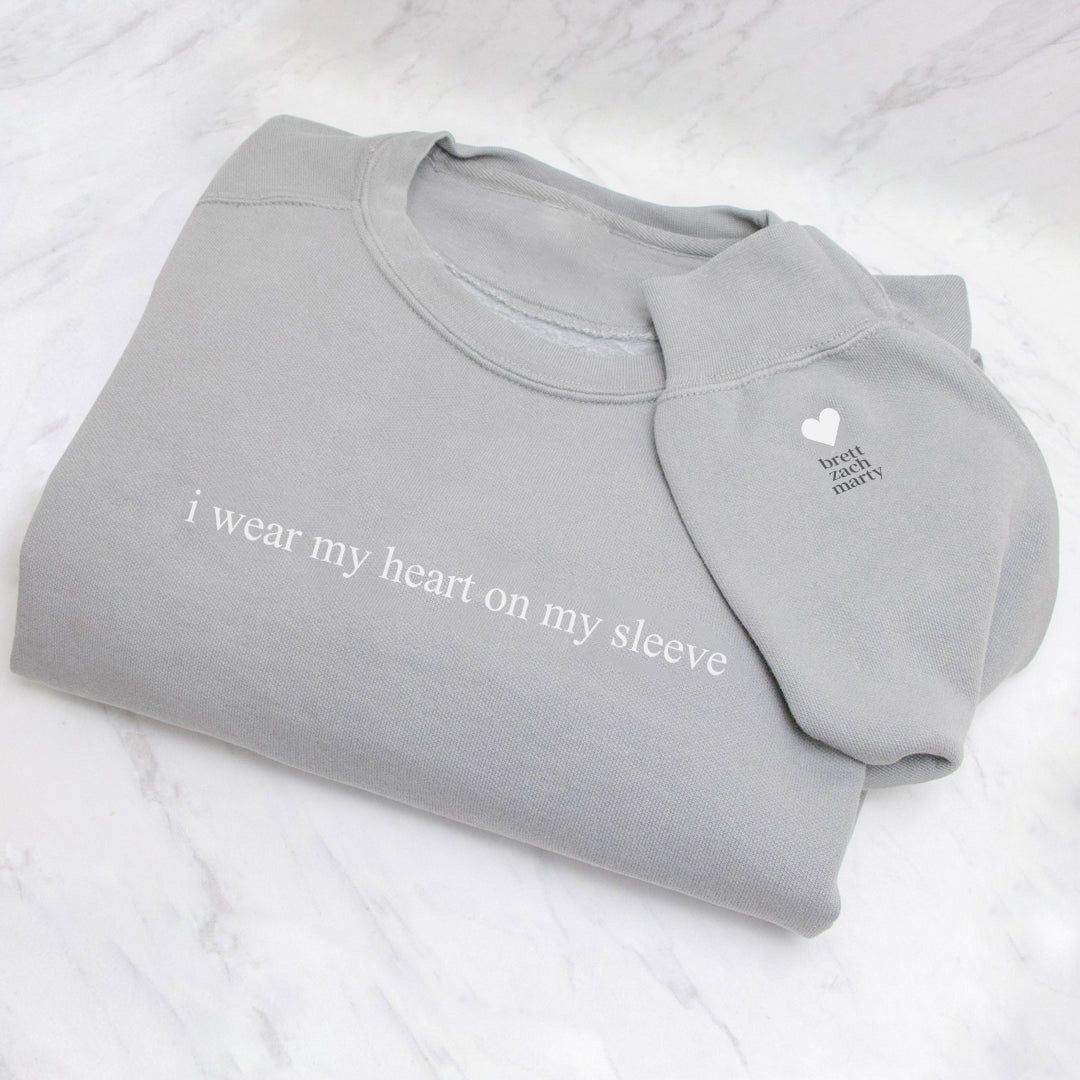 50% OFF🔥PERSONALIZED "HEART ON MY SLEEVE"PET EARS SWEATSHIRT
