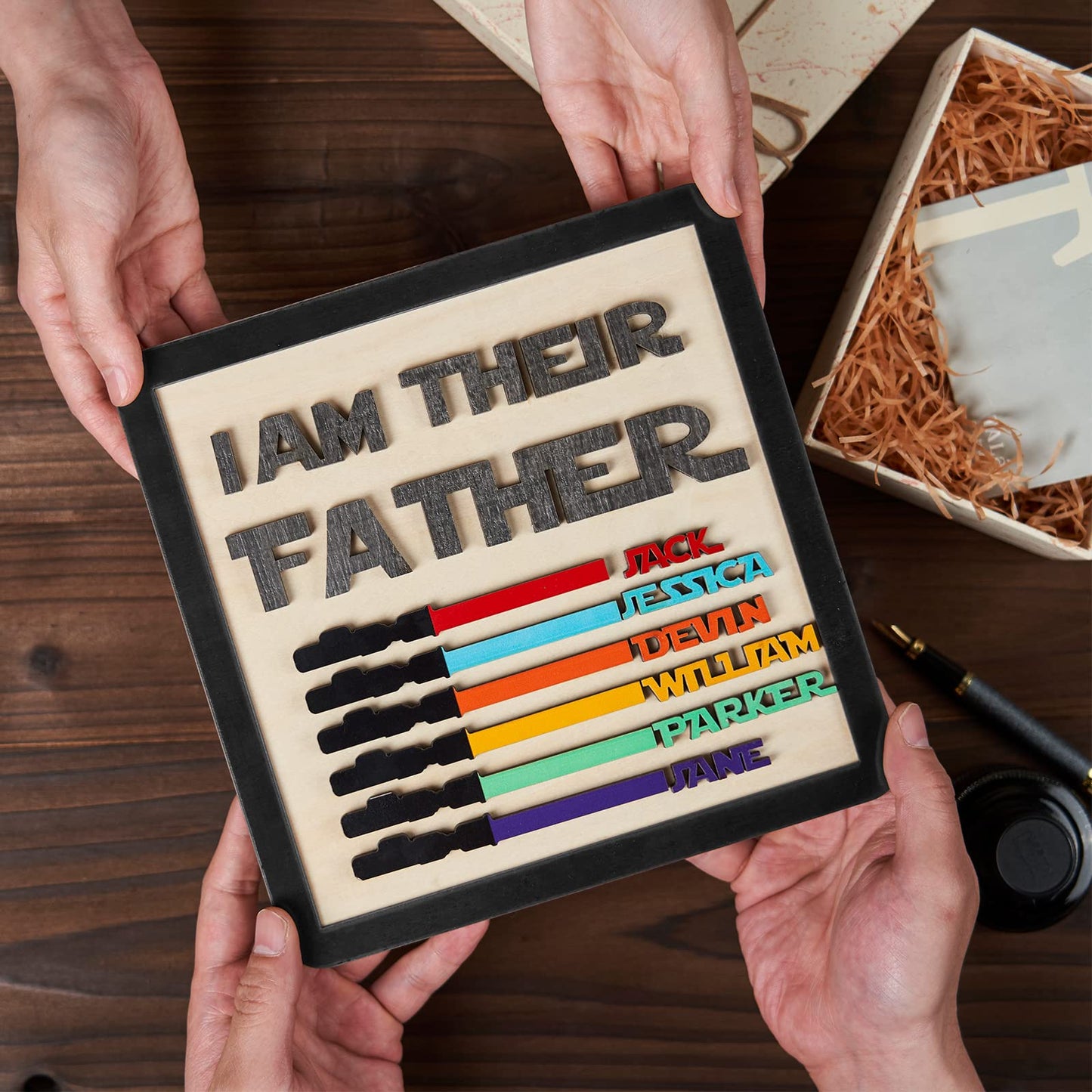50% OFF🔥I Am Their Father Engraved Wooden Sign