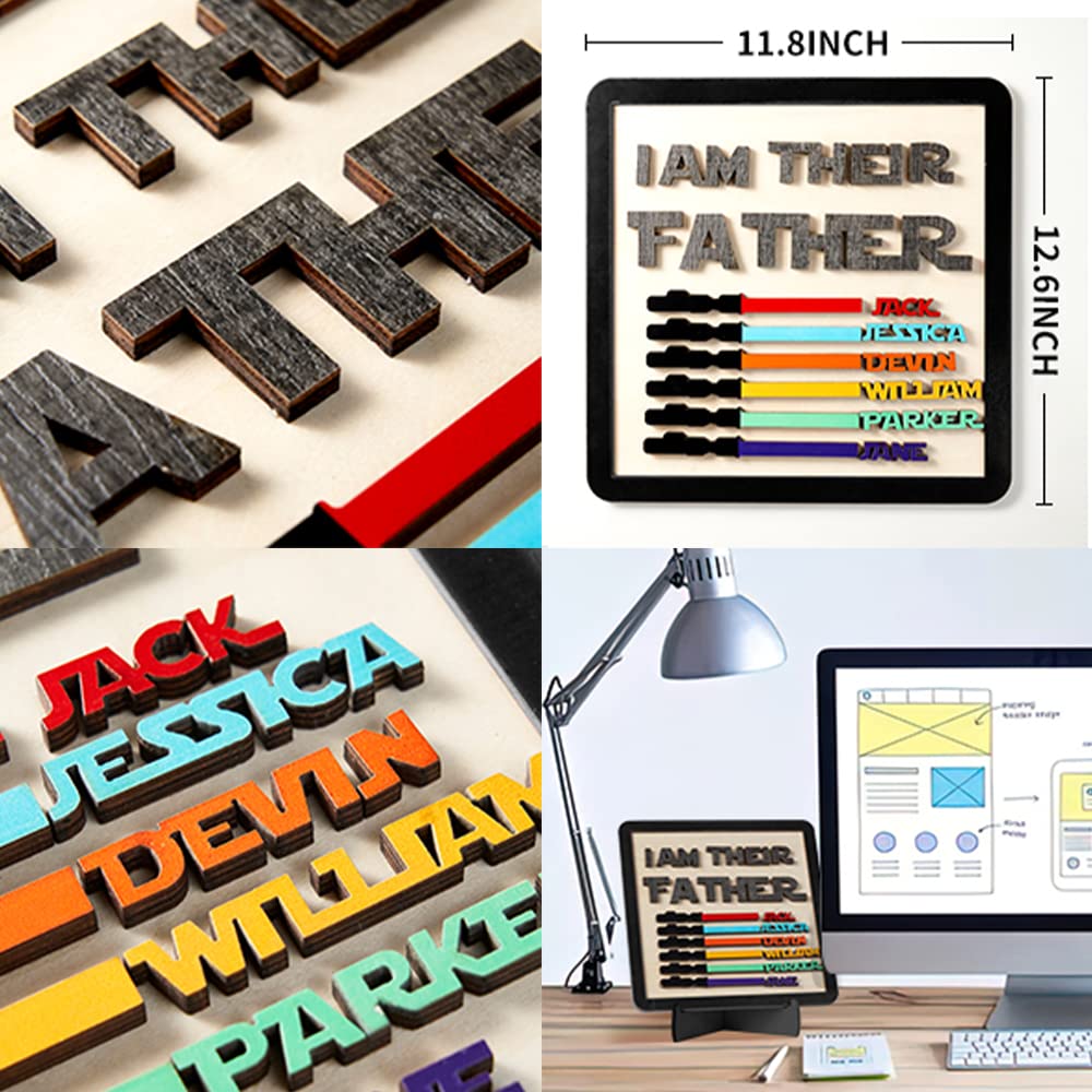 50% OFF🔥I Am Their Father Engraved Wooden Sign
