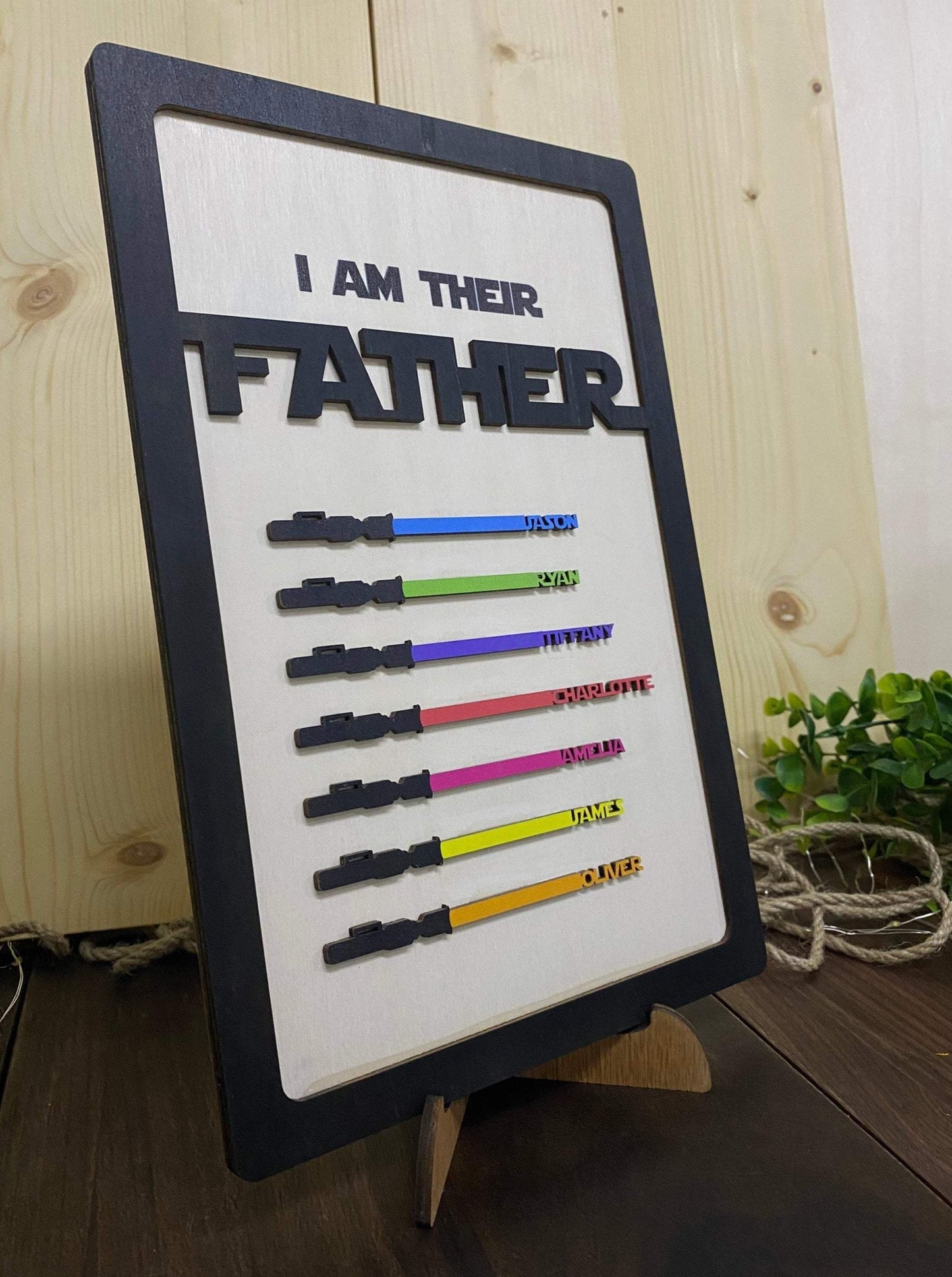 50% OFF🔥I Am Their Father Engraved Wooden Sign