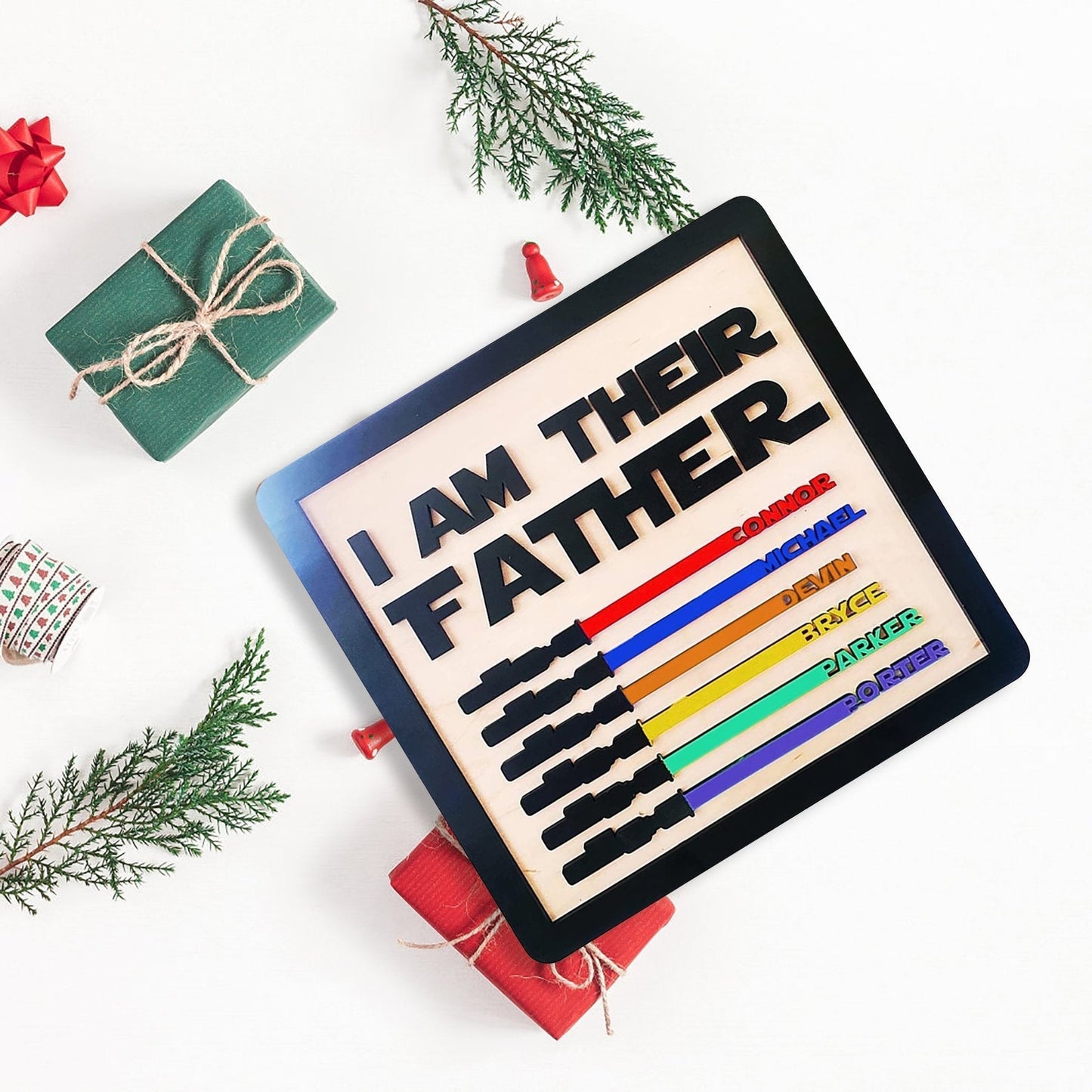 50% OFF🔥I Am Their Father Engraved Wooden Sign