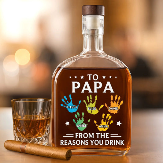 50% OFF🔥Personalized Whiskey Bottle For Father's Day