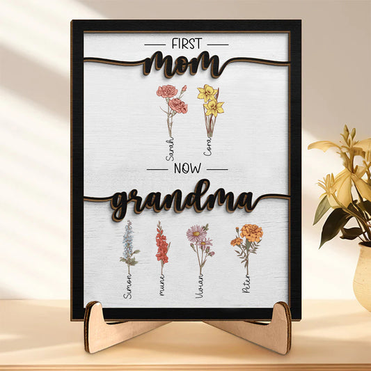 50% OFF❤️First Mom Now Grandma-Perfect Wooden Gift