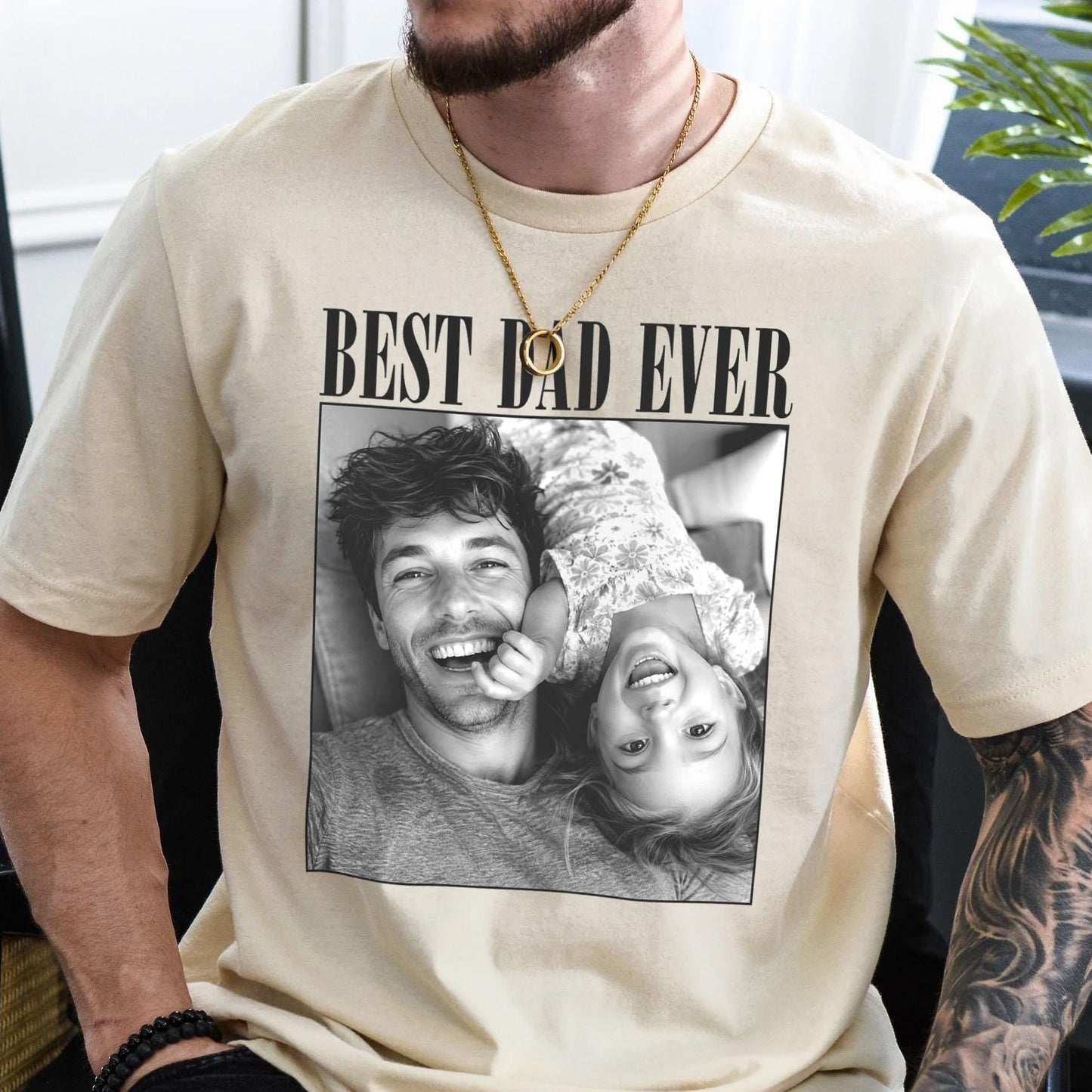 50% OFF❤️Personalized Vintage Photo Father’s Day Sweatshirt