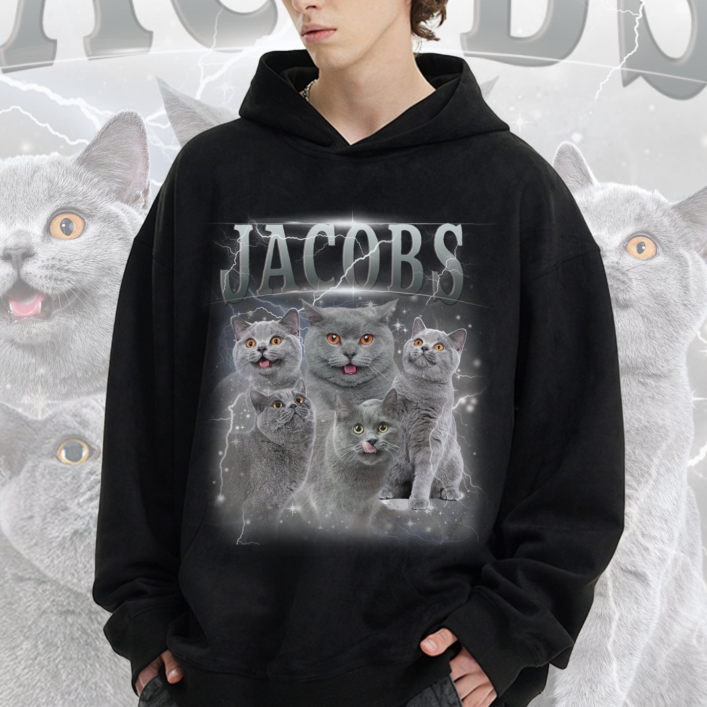 Custom Vintage Pet Photo Tee❤️Sweatshirt