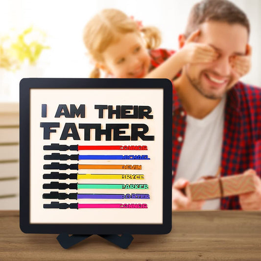 50% OFF🔥I Am Their Father Engraved Wooden Sign