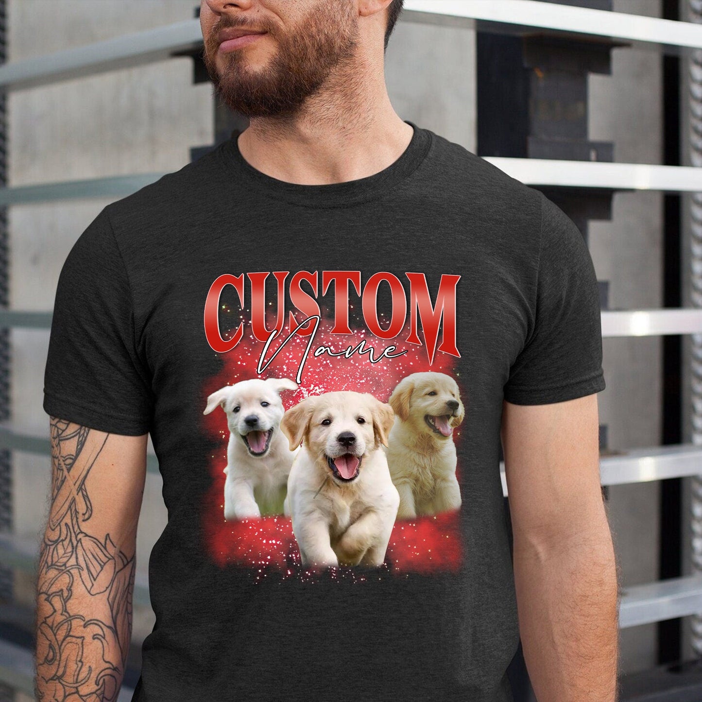 Custom Vintage Pet Photo Tee❤️Sweatshirt